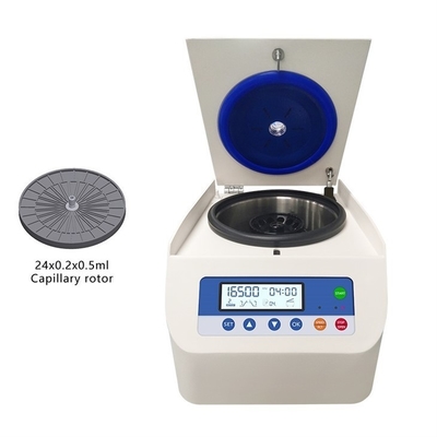10x5ml বেঞ্চটপ হাই স্পিড সেন্ট্রিফুগ মেশিন 16500rpm