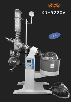 20 লিটার রোটারি বাষ্পীভবন 20l রোটভ্যাপ 3.6L/মিনিট স্বয়ংক্রিয় ক্যান্টিলিভার লিফটিং 0-190mm