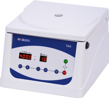 T4-S পোর্টেবল লো-স্পিড সেন্ট্রিফুগ 4000 RPM 8x15ml ক্যাপাসিটি অতি-নিরবচ্ছিন্ন অপারেশন