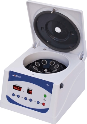 T4-S পোর্টেবল লো-স্পিড সেন্ট্রিফুগ 4000 RPM 8x15ml ক্যাপাসিটি অতি-নিরবচ্ছিন্ন অপারেশন